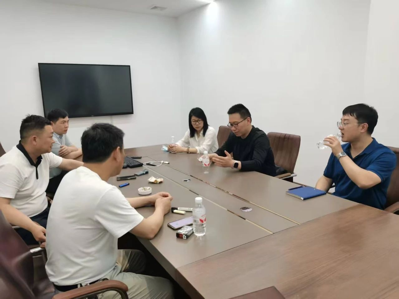 杭州某智能科技公司来访中心调研交流